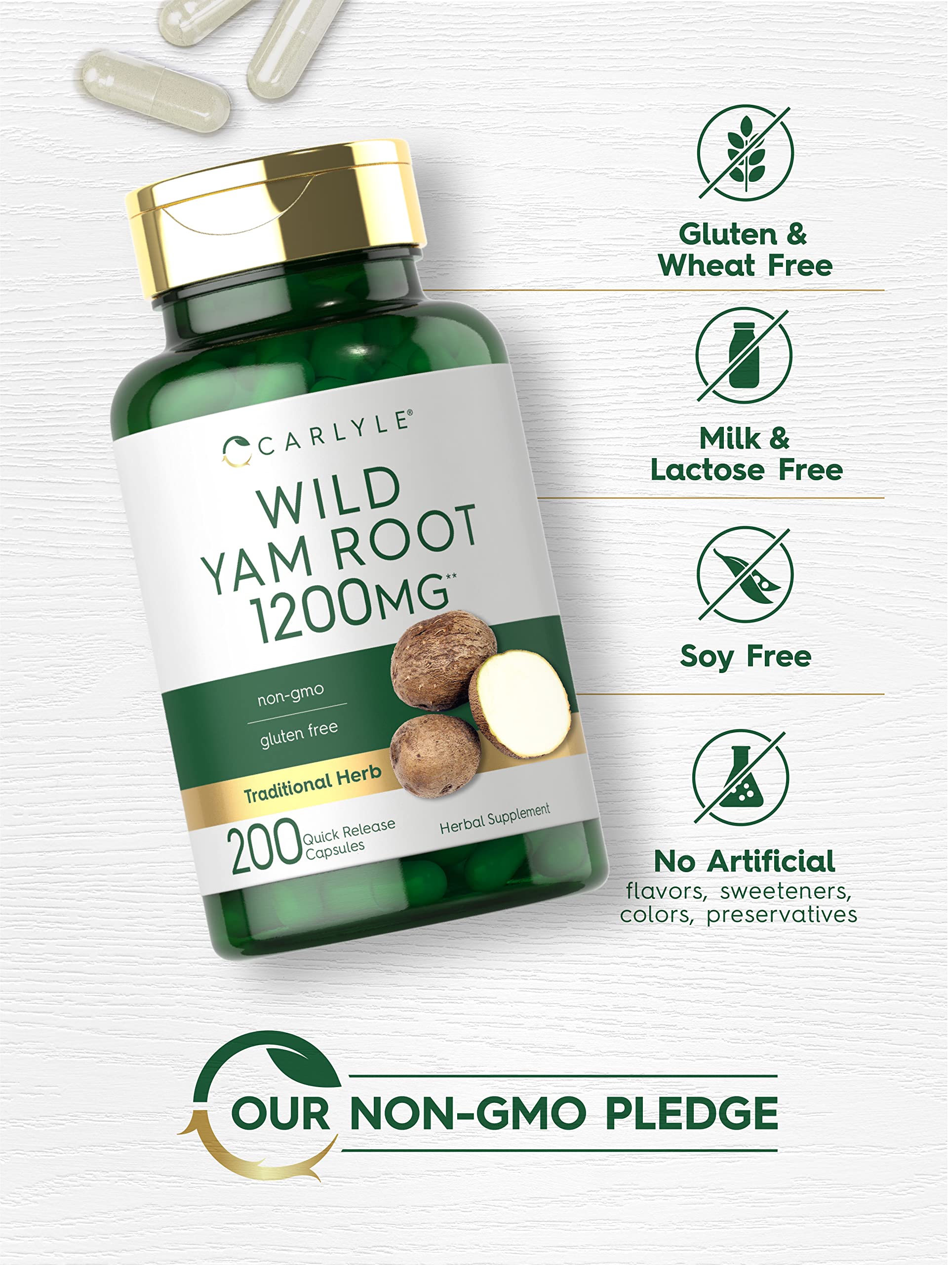Carlyle Wild Yam Root packaging box—premium, time-tested tradition meets modern science.