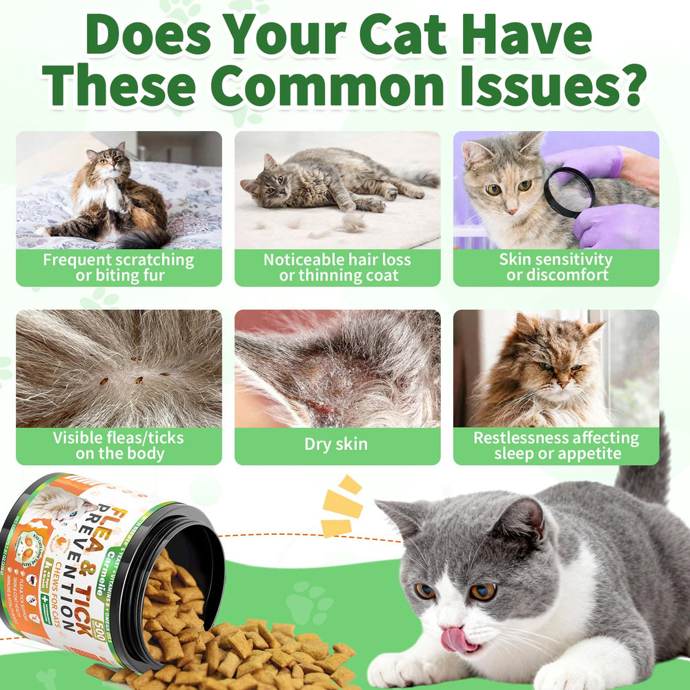 Carmelie chews ready to feed directly, mess free for daily flea care