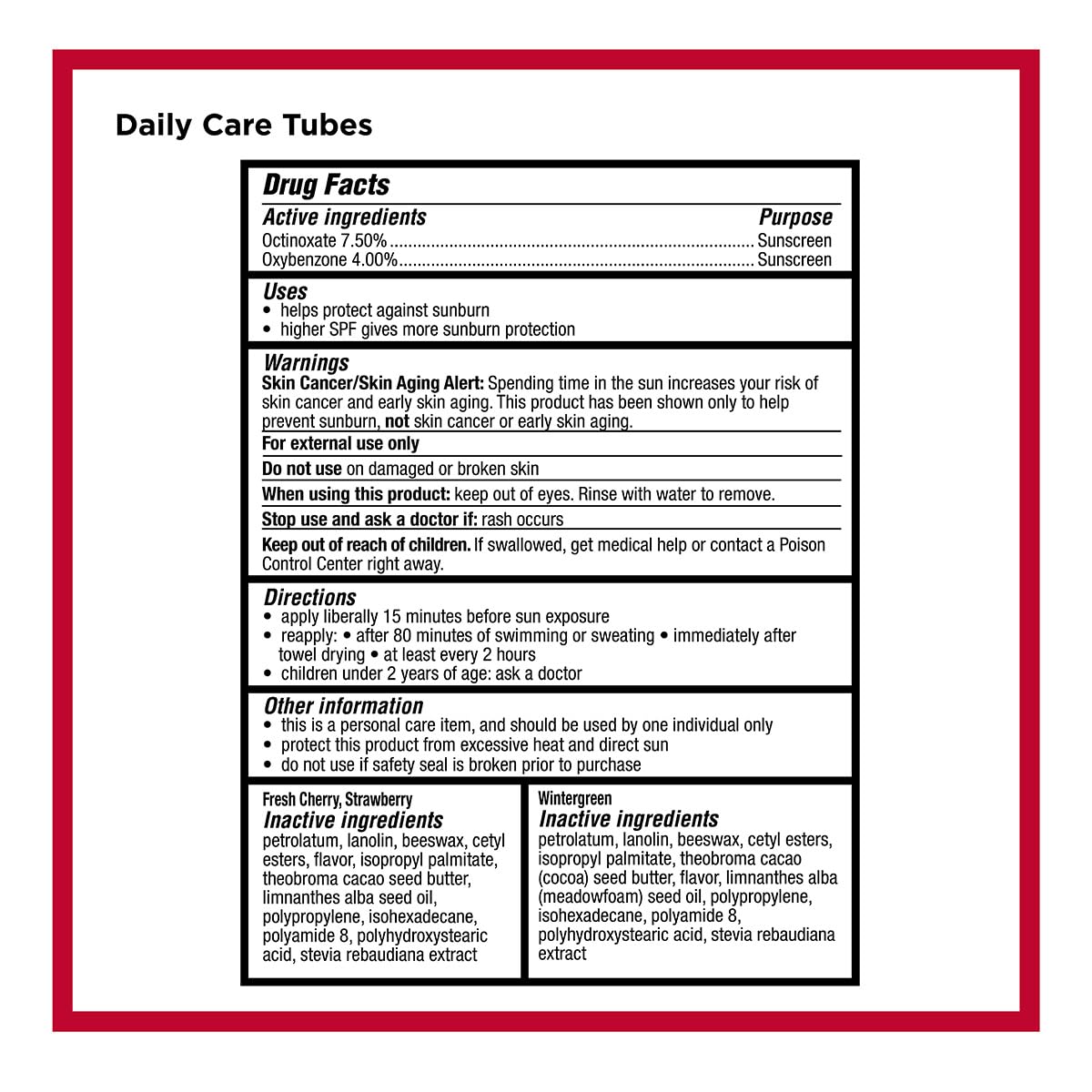 Carmex Daily Care mini tubes collection for versatile lip protection