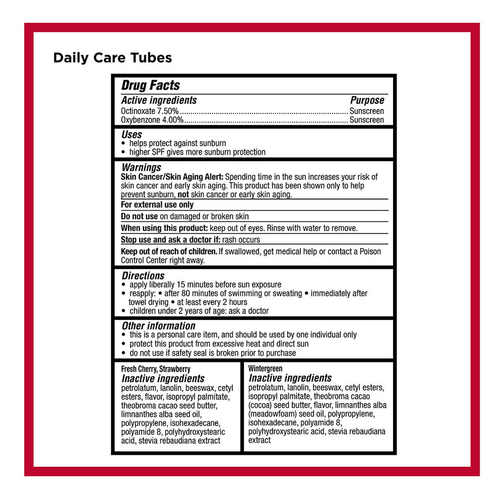 Carmex Daily Care mini tubes collection for versatile lip protection
