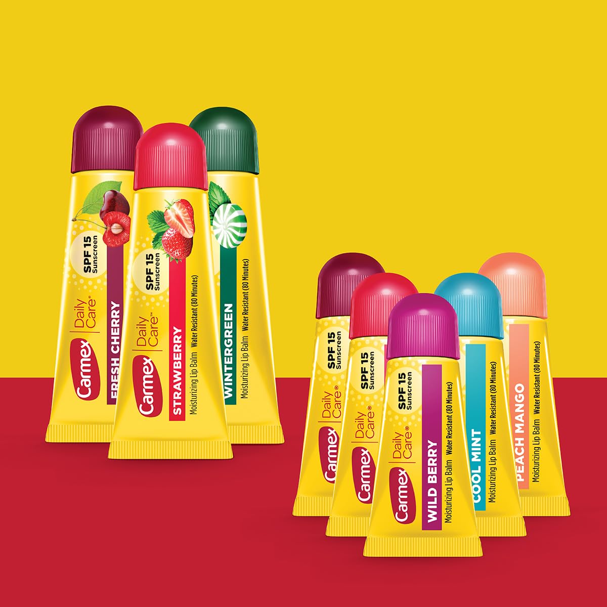 Carmex Daily Care wintergreen tube for SPF 15 lip protection