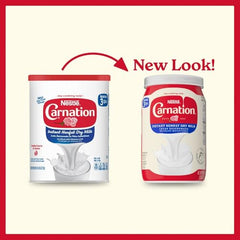 Reconstitution of Carnation milk powder with water for creamy milk