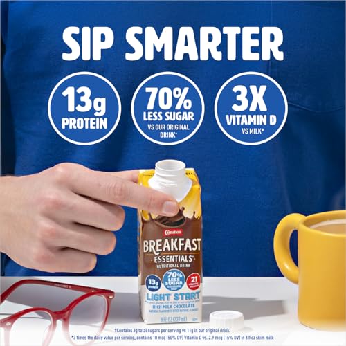 Carnation Light Start ready-to-drink bottle for quick breakfast or snack