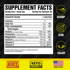 Carnivore Electrolytes formula from the USA supports sustained energy without sugar.