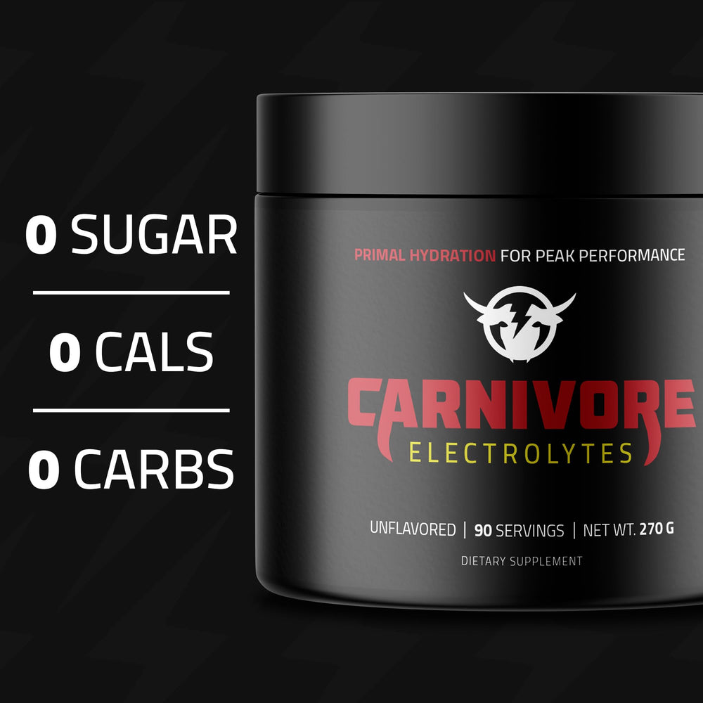 Carnivore Electrolytes powder dissolves quickly for fast, smooth hydration during workouts.