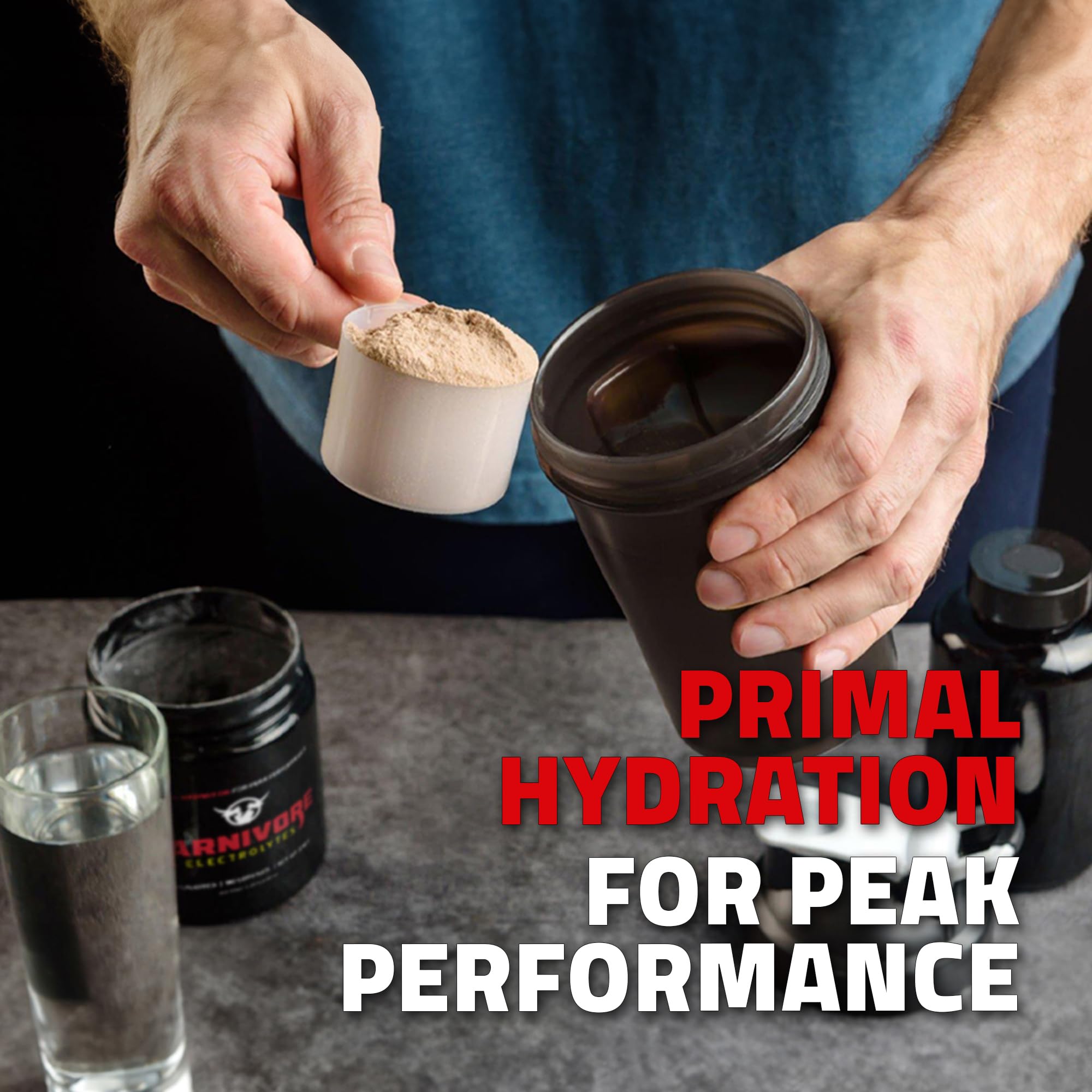 Carnivore Electrolytes on-the-go mix aids daily carnivore hydration.
