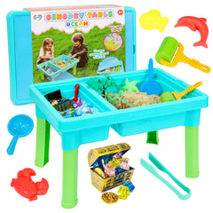 Carolart Ocean Sensory Table in action with sands for tactile play and imagination