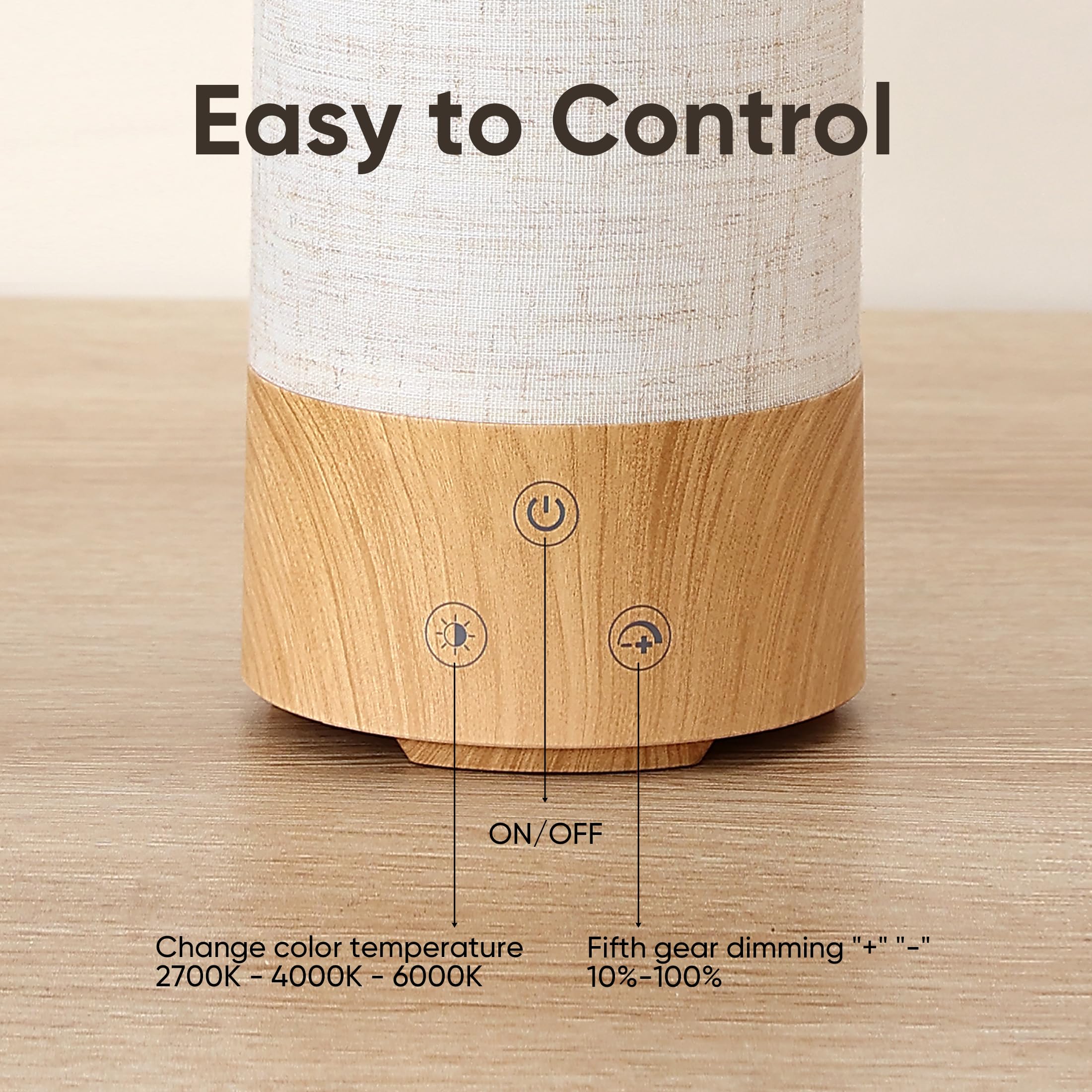 Caromolly lamp on a bedside desk setup for daily use
