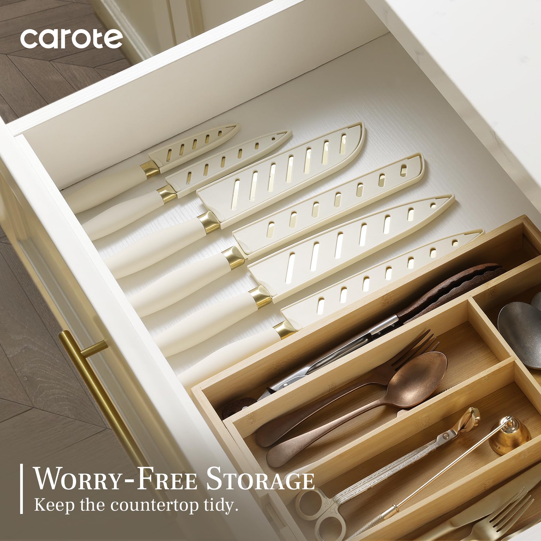 CAROTE dishwasher-safe design simplifies cleanup after meal prep.