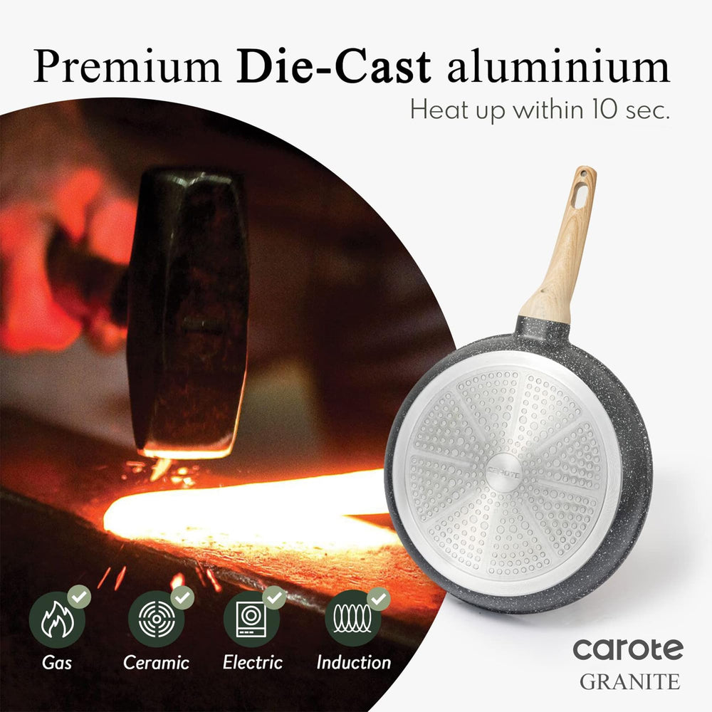 CAROTE granite nonstick pan is PFOA-free for safer everyday use.