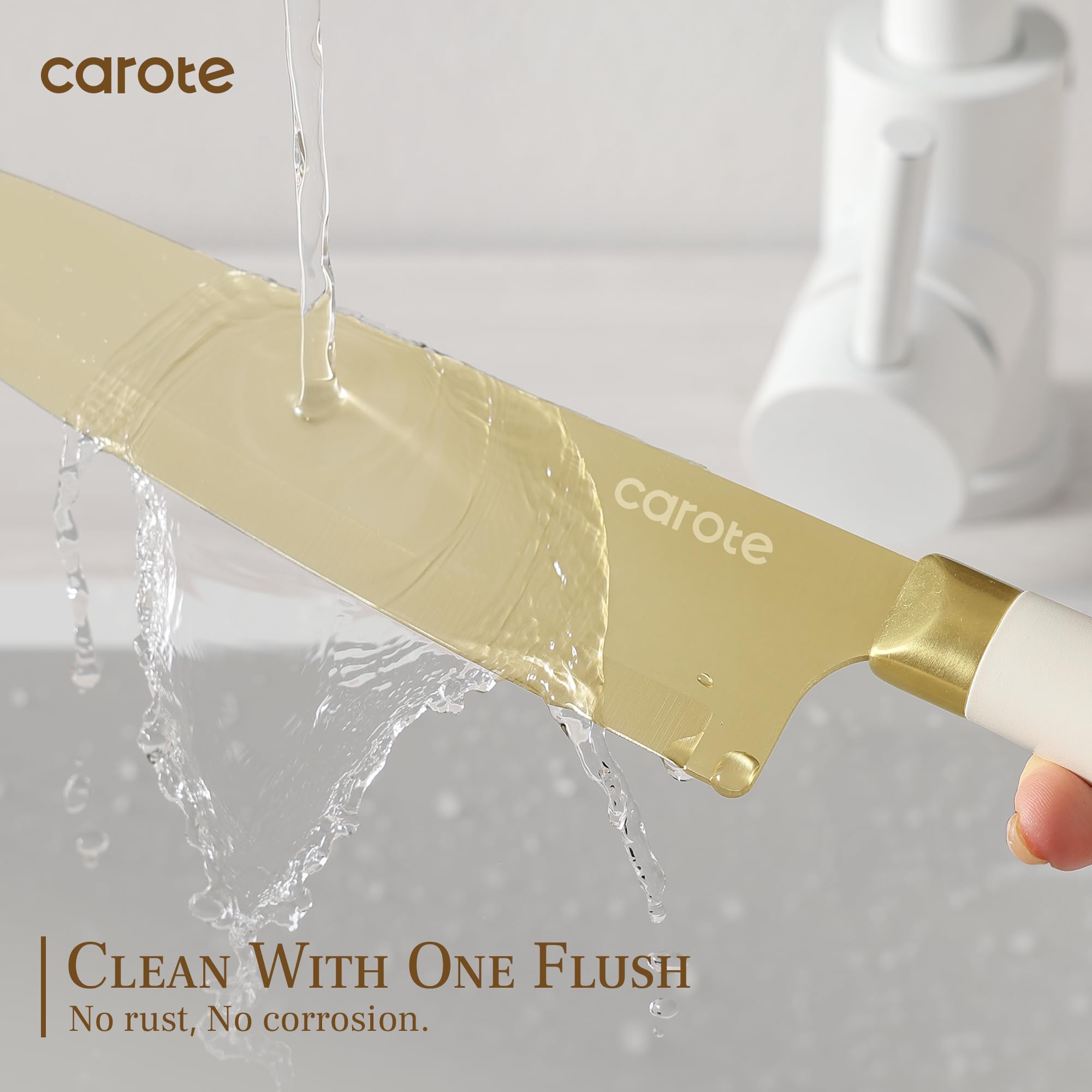 CAROTE six blade guards keep blades safe and organized in drawers.