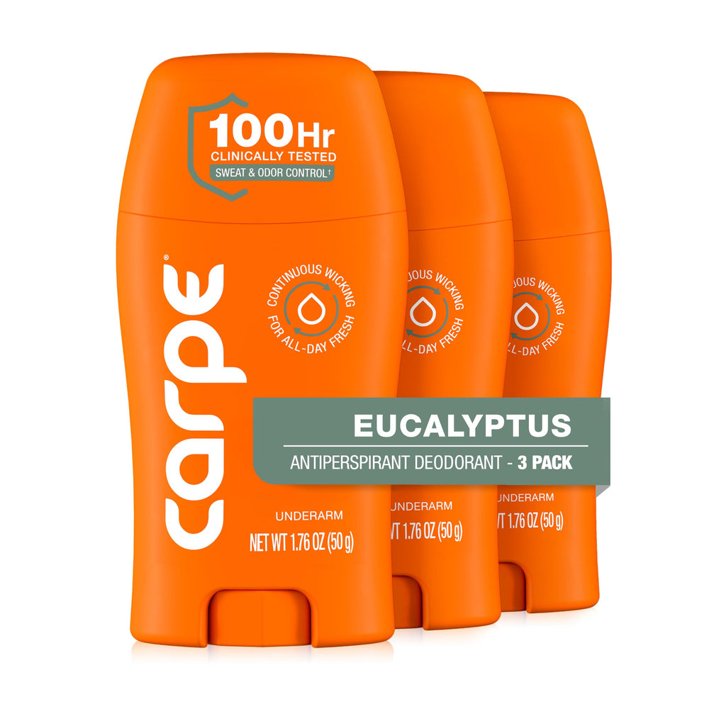 Carpe 3-pack packaging shows value and extended protection.