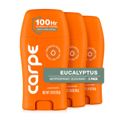 Carpe 3-pack packaging shows value and extended protection.
