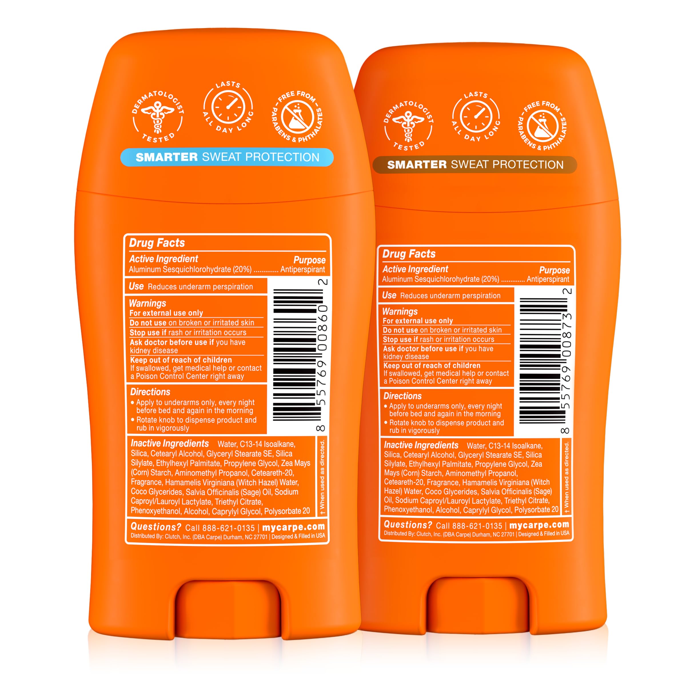 Carpe fragrance-free option image highlights sensitivity-friendly choice.