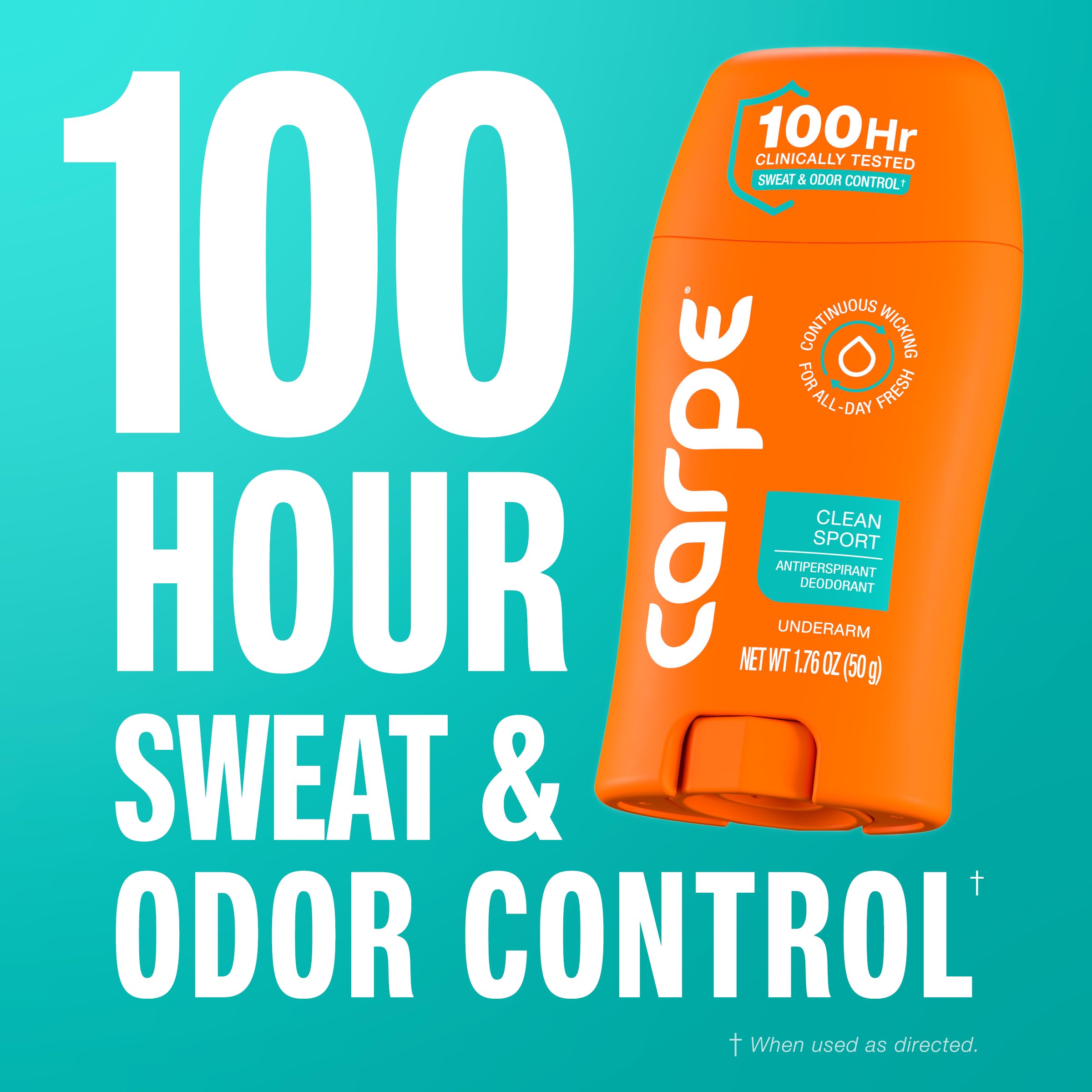 Carpe quick-drying clear formula on skin during wear