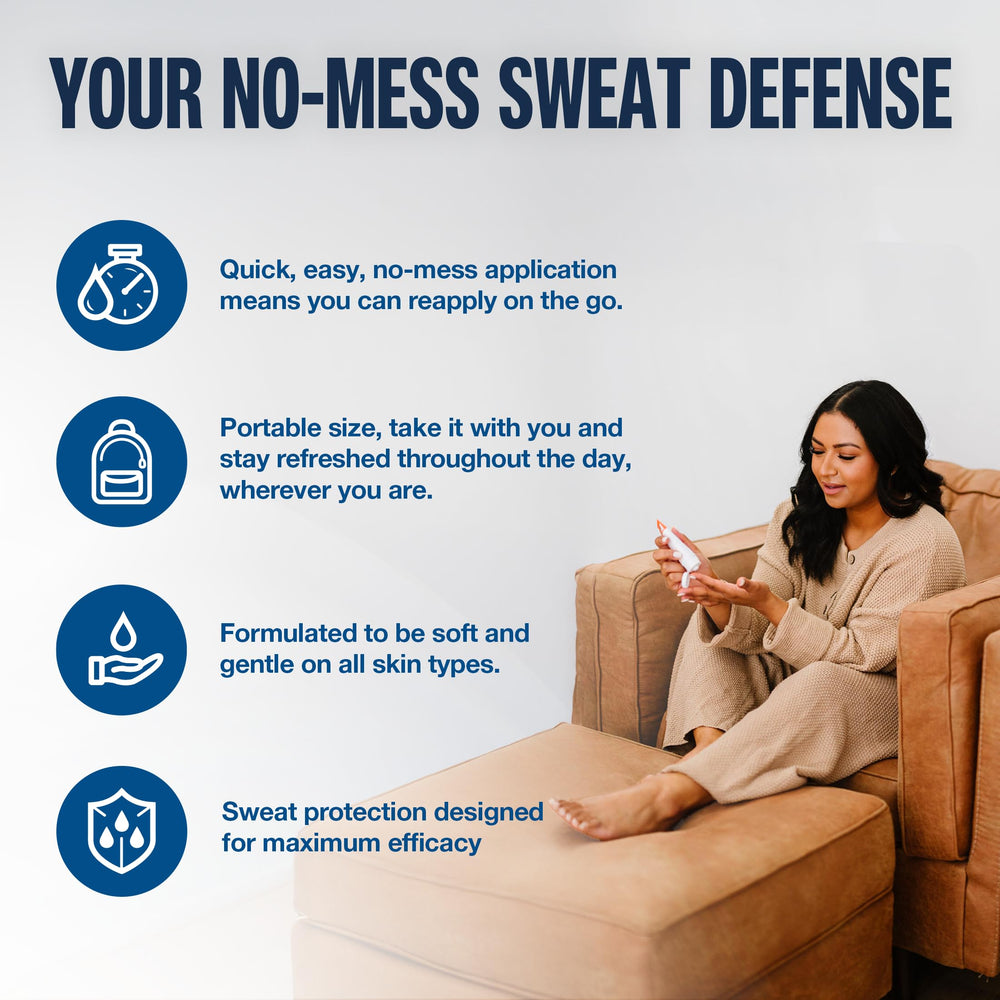 Carpe Sweat Absorbing Foot Lotion close-up texture highlights non-greasy finish.