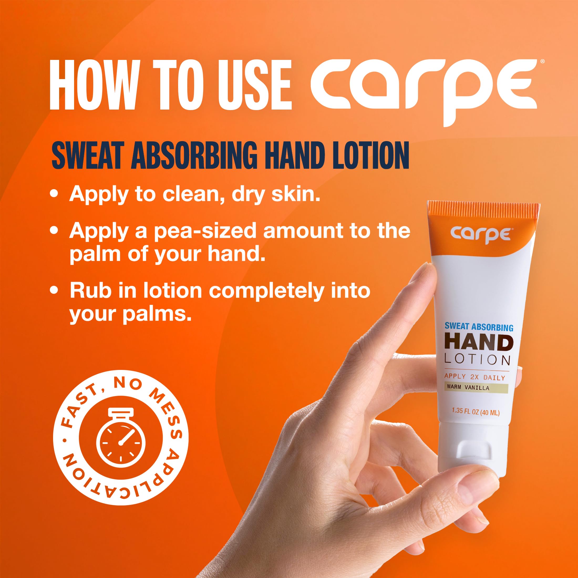 Hands after use show drier skin and better grip.