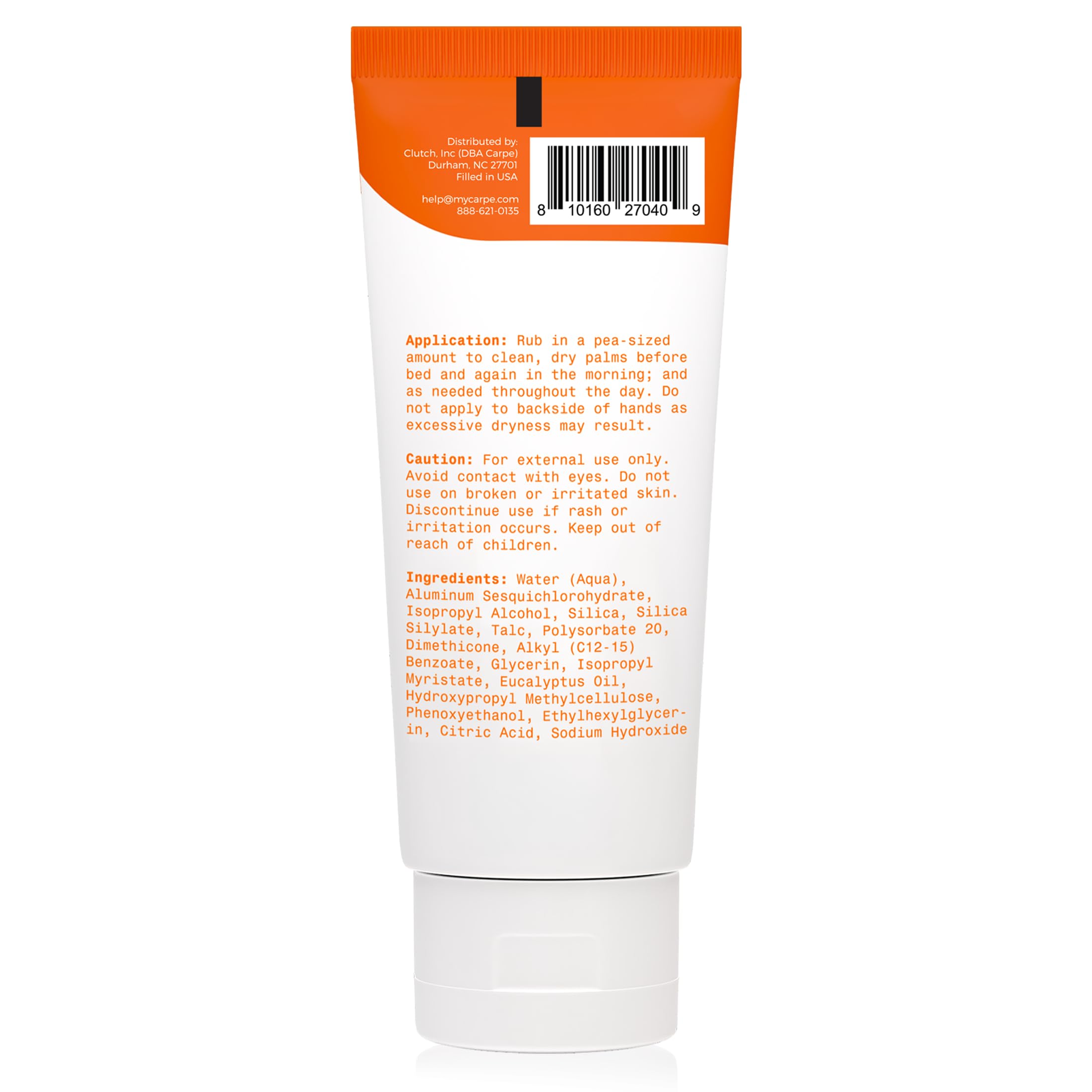 Carpe Original Eucalyptus scent enhances user experience during application