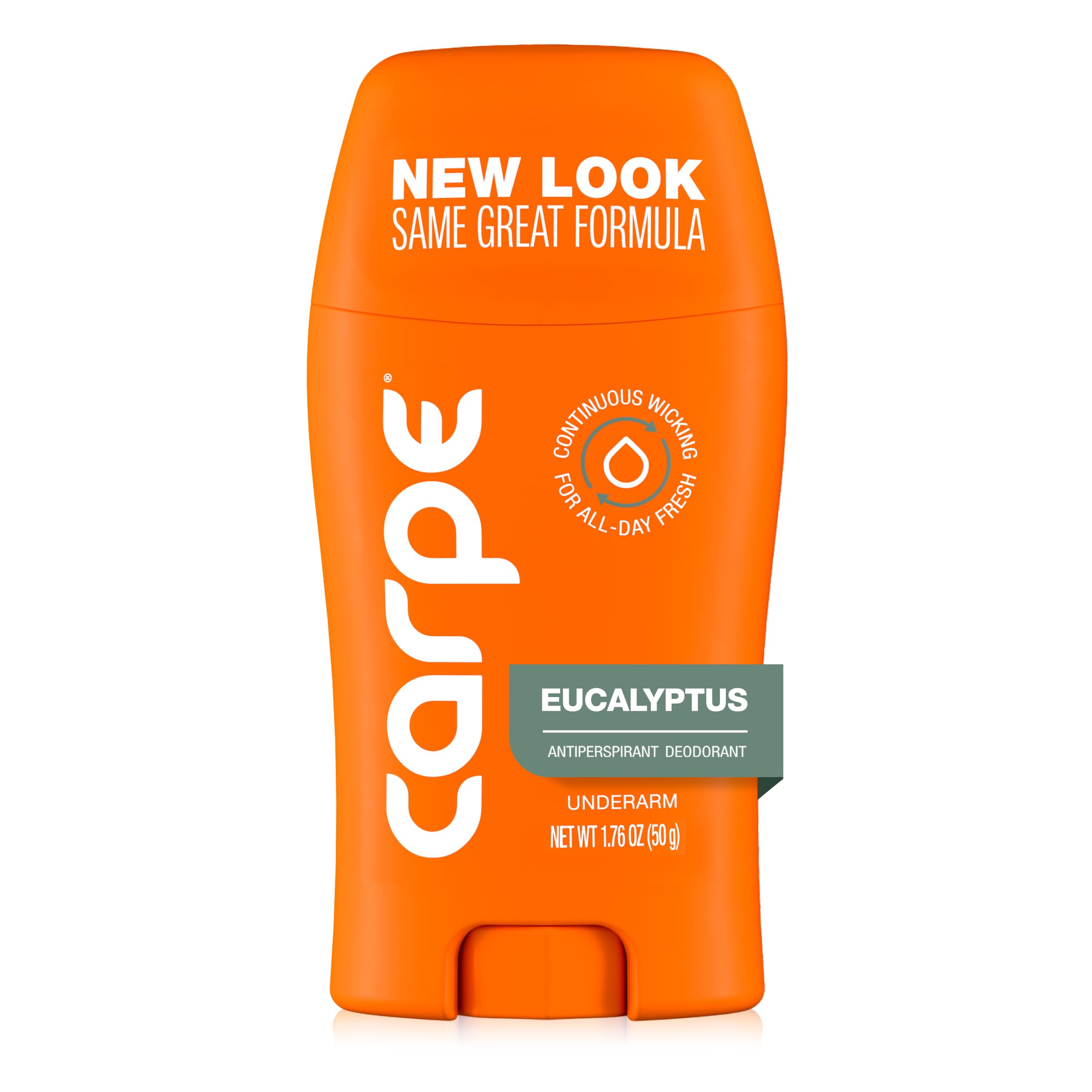 Carpe underarm antiperspirant bottle for everyday protection