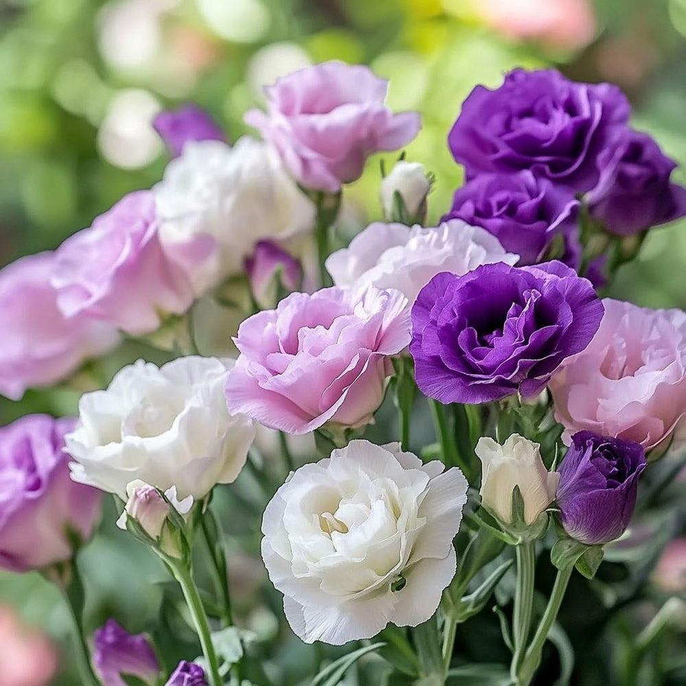 Carpet Creeping lisianthus bouquet-ready blooms for long-lasting arrangements.