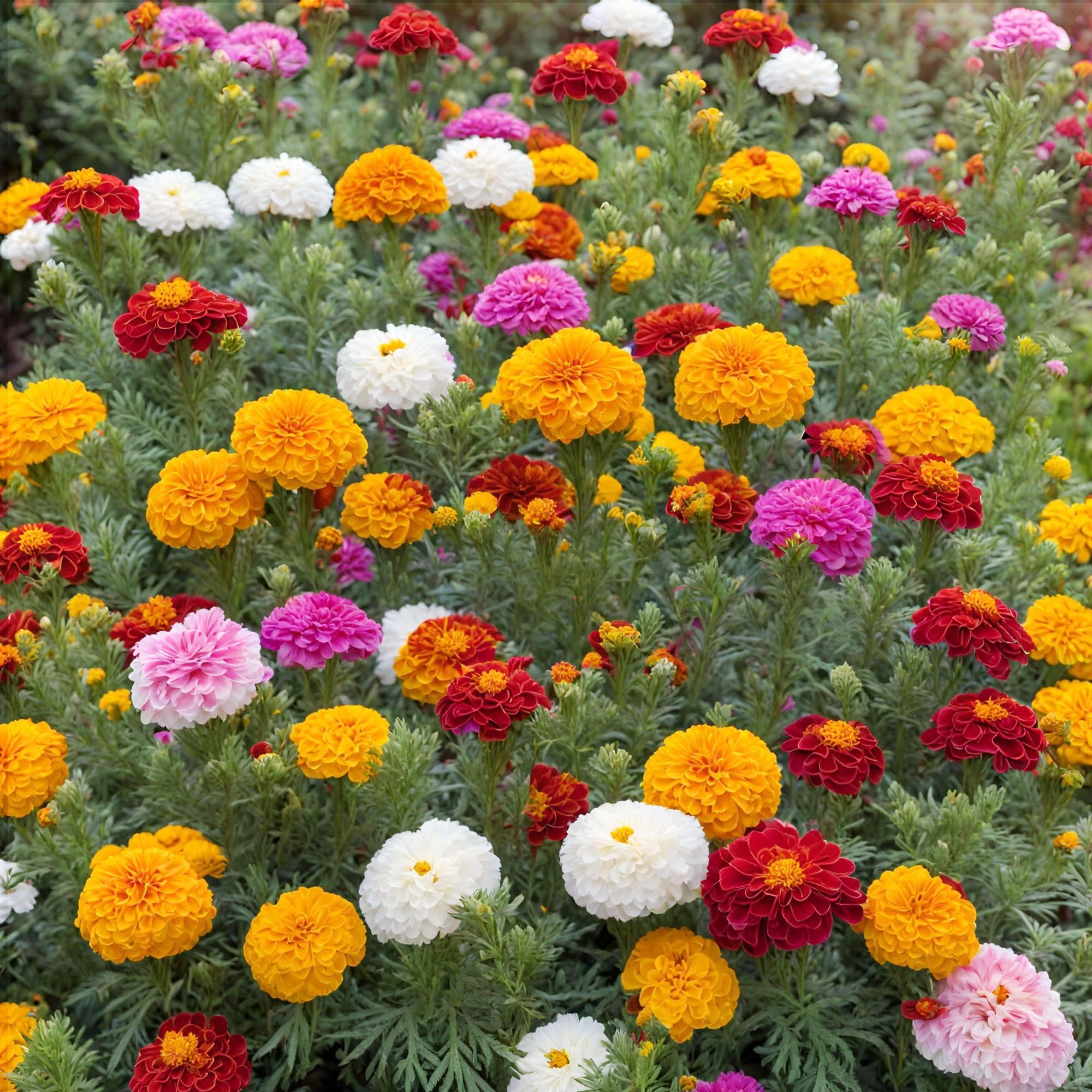 Bees and butterflies attracted to Carpet Creeping marigold blooms
