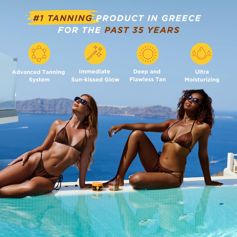 Carroten Mini Shimmer Gold formula showing water-resistant finish on skin