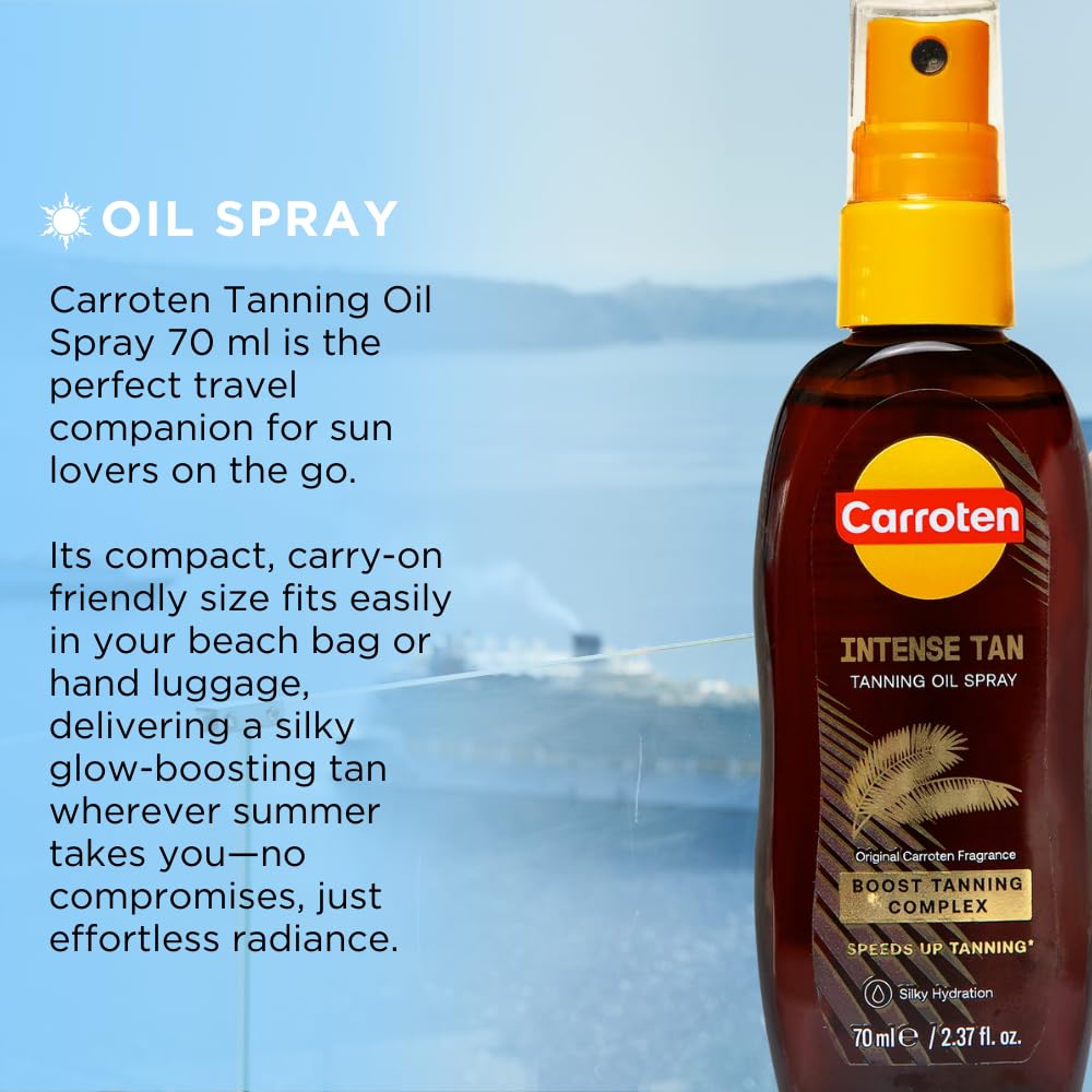 Carroten coconut fragrance evokes beach days with a light tropical scent.