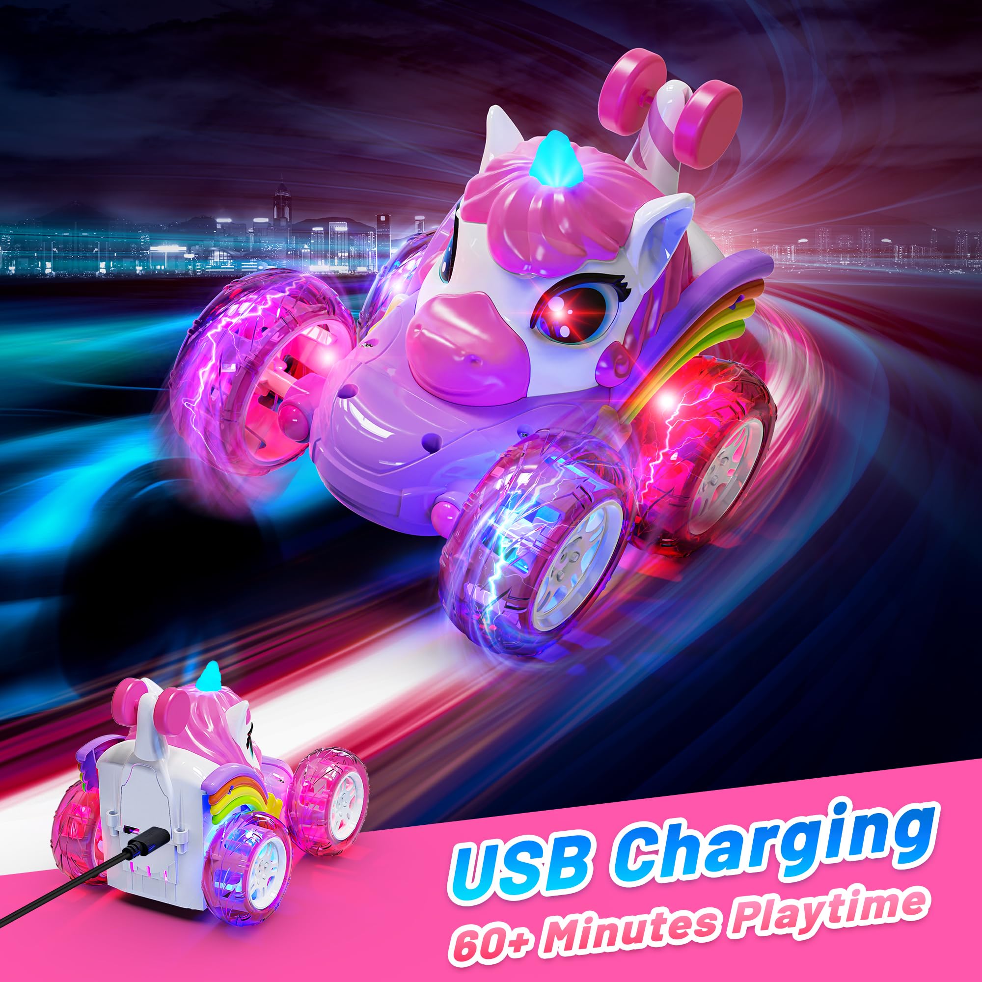 Carsky Unicorn RC car durable wheels for versatile ground play