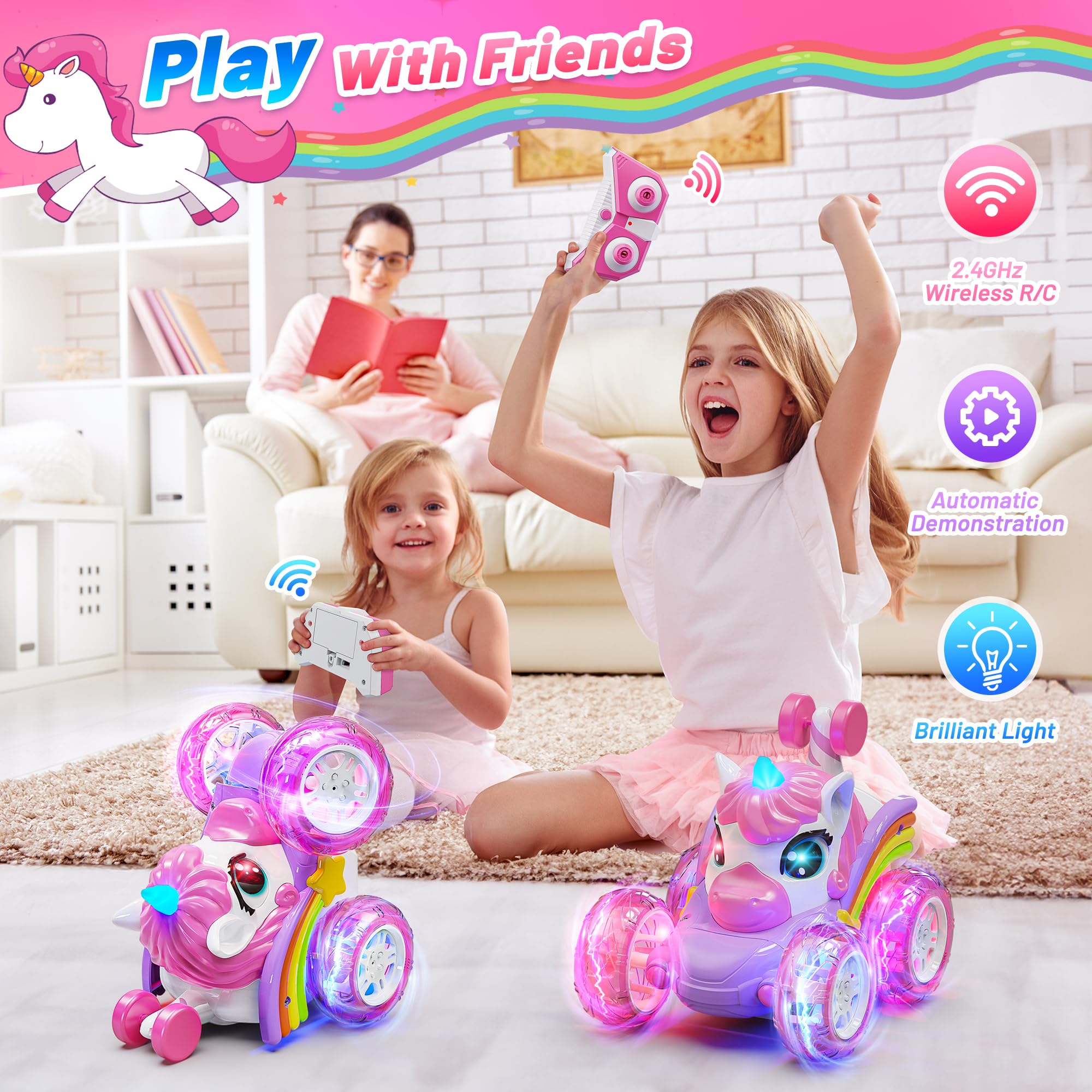 Carsky Unicorn RC car LED headlights for day and night fun