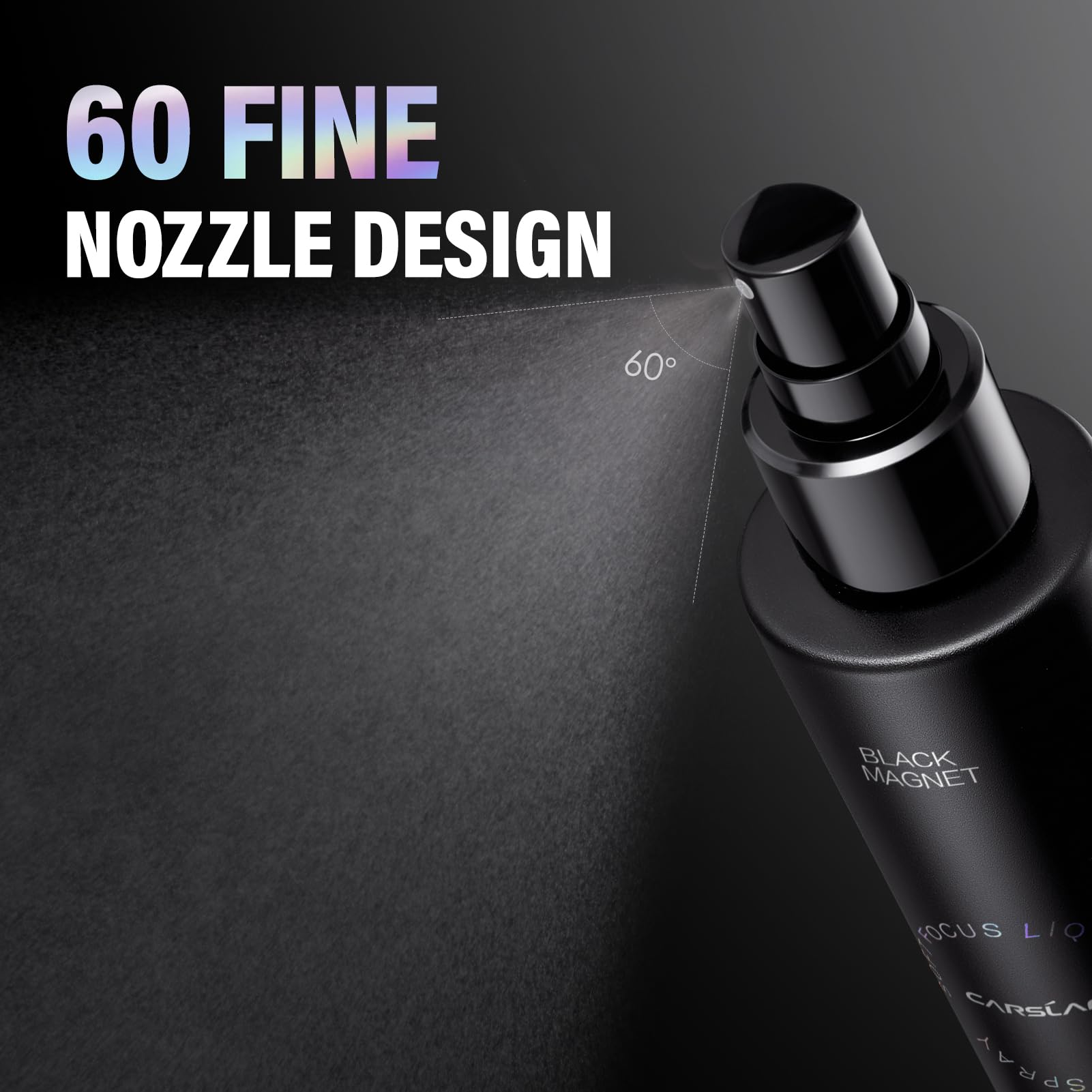 CARSLAN matte finish texture close-up highlights pores blurring for a shine-free look.