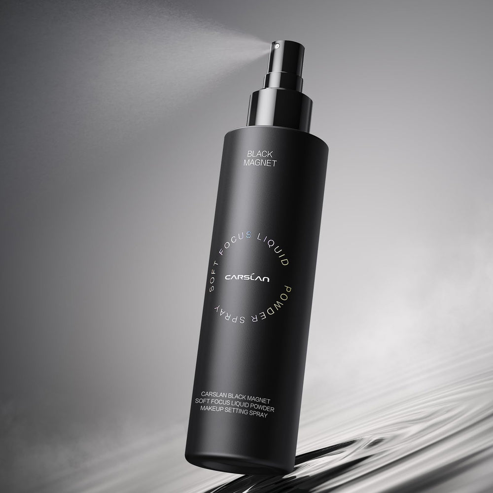 CARSLAN setting spray creates smudgeproof, water-resistant finish for resilient makeup.