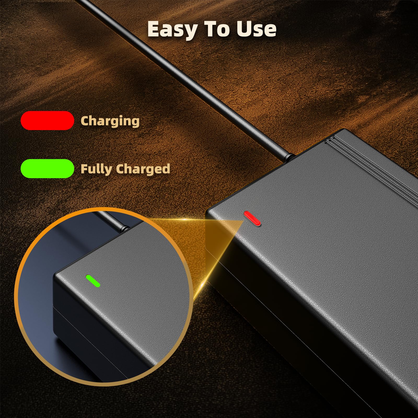 Carsty auto-shut-off protects against overcharging to support battery health.