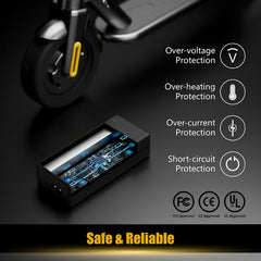 Carsty LED indicators show charging status for easy monitoring.