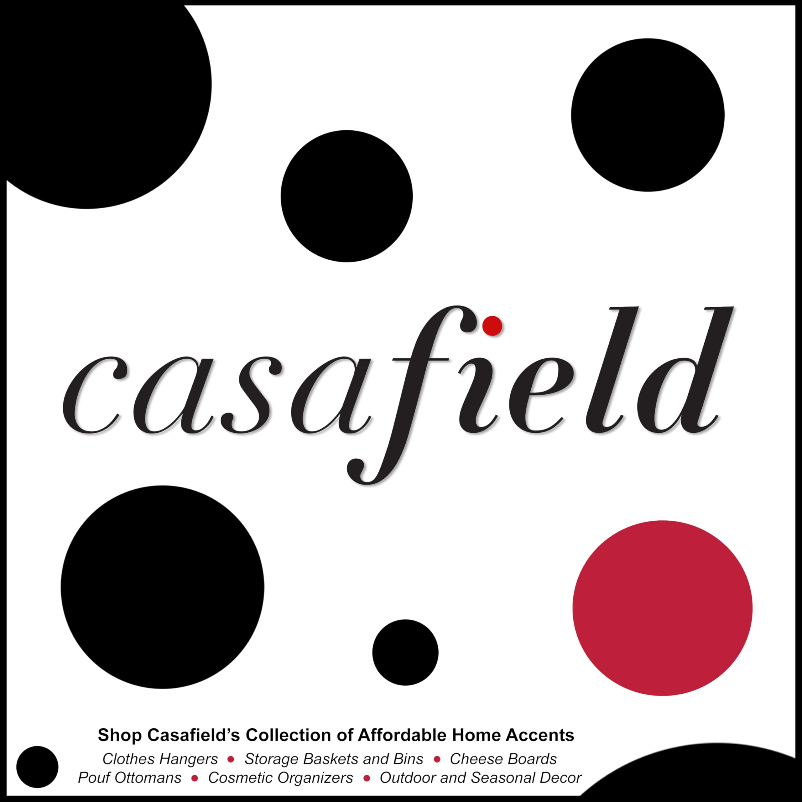 Casafield crystal-clear cosmetic display case blends with any decor.