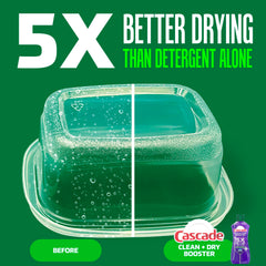 Cascade Clean & Dry Booster liquid gel pack shown for versatile use