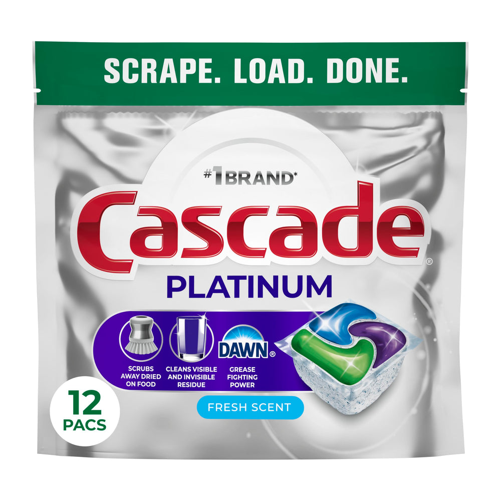 Cascade Platinum ActionPacs dissolve rapidly to tackle tough messes.