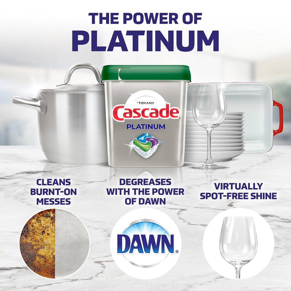 Cascade Platinum Boost ActionPacs box back highlights packaging and dosage.