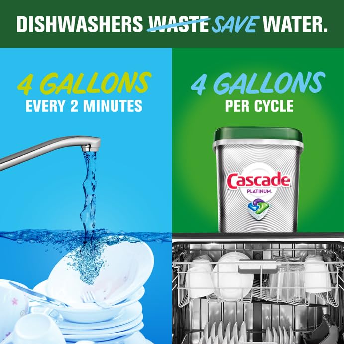 Cascade Platinum Boost Phosphate-free label supports eco-conscious cleaning.
