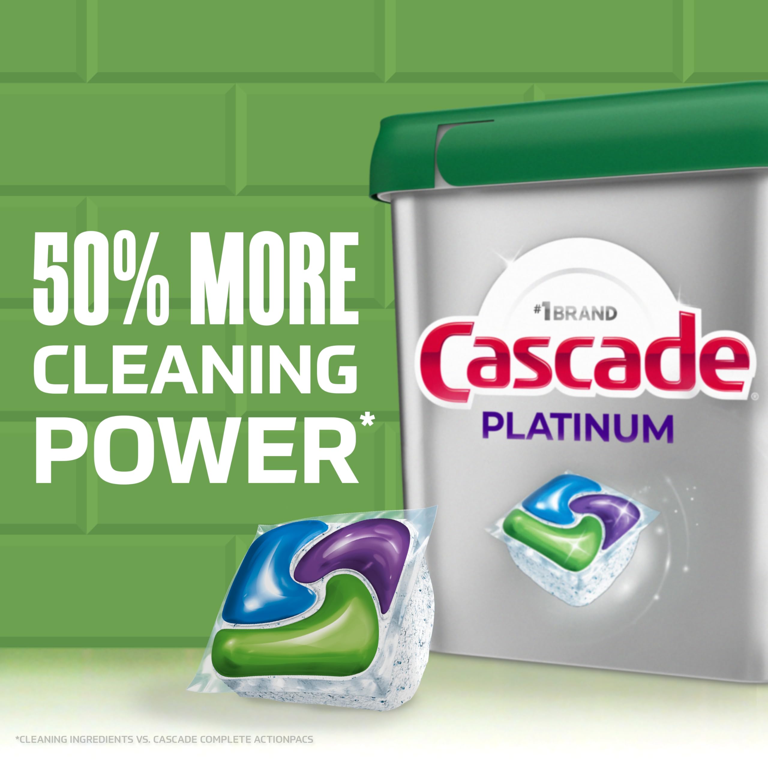 Cascade Platinum tackling burnt-on messes on cookware.
