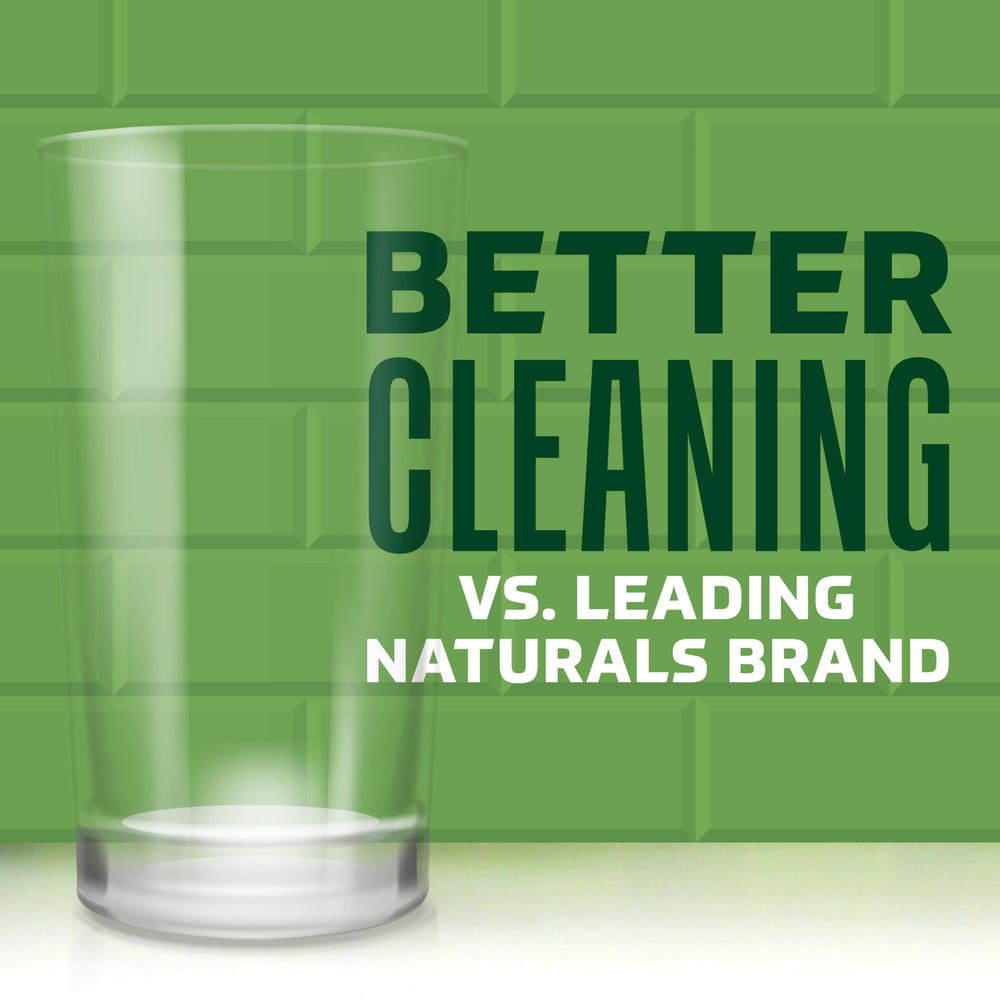 Cascade Platinum helps prevent hard water spots on dishes.
