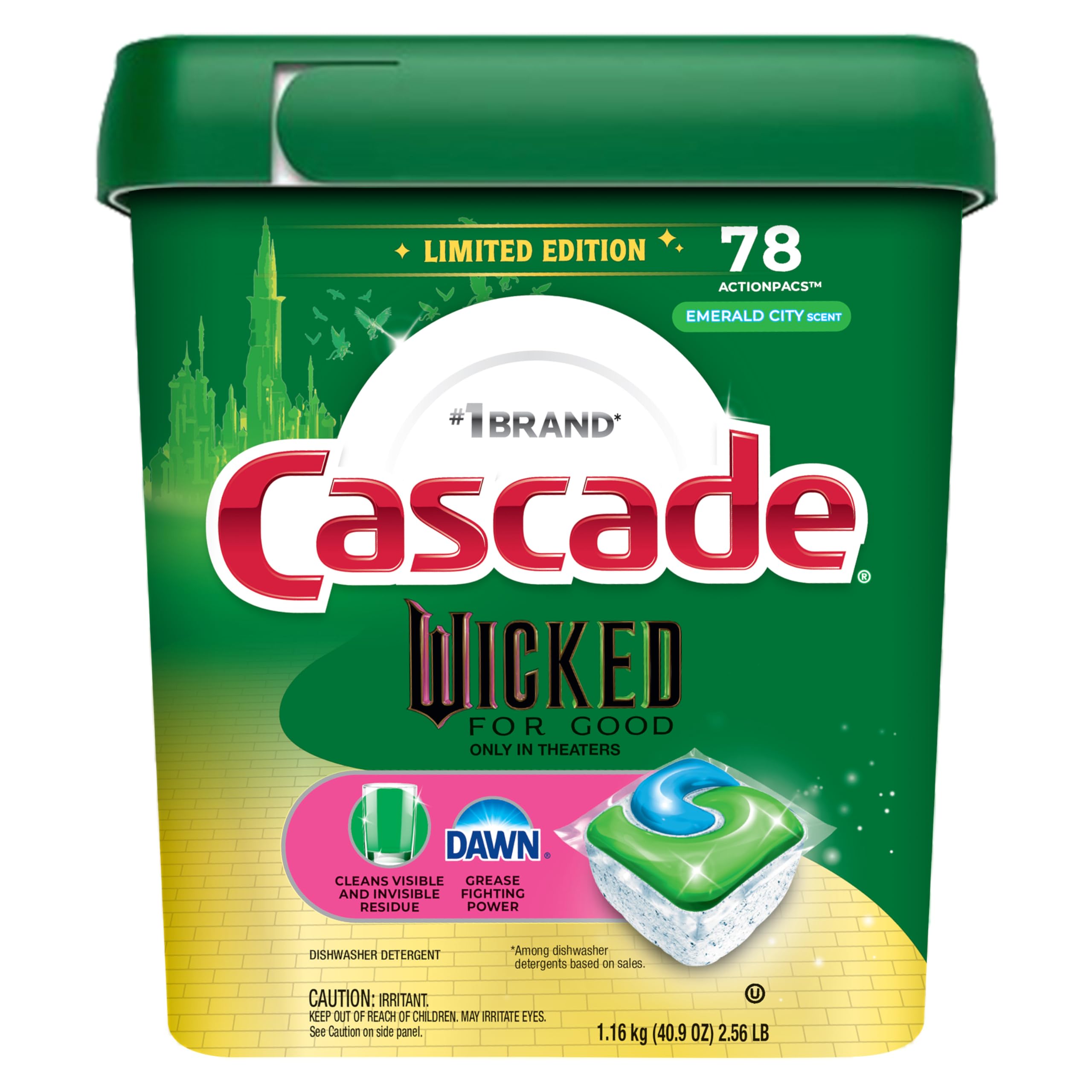 Cascade Wicked Emerald City ActionPac front view for easy loading and quick clean