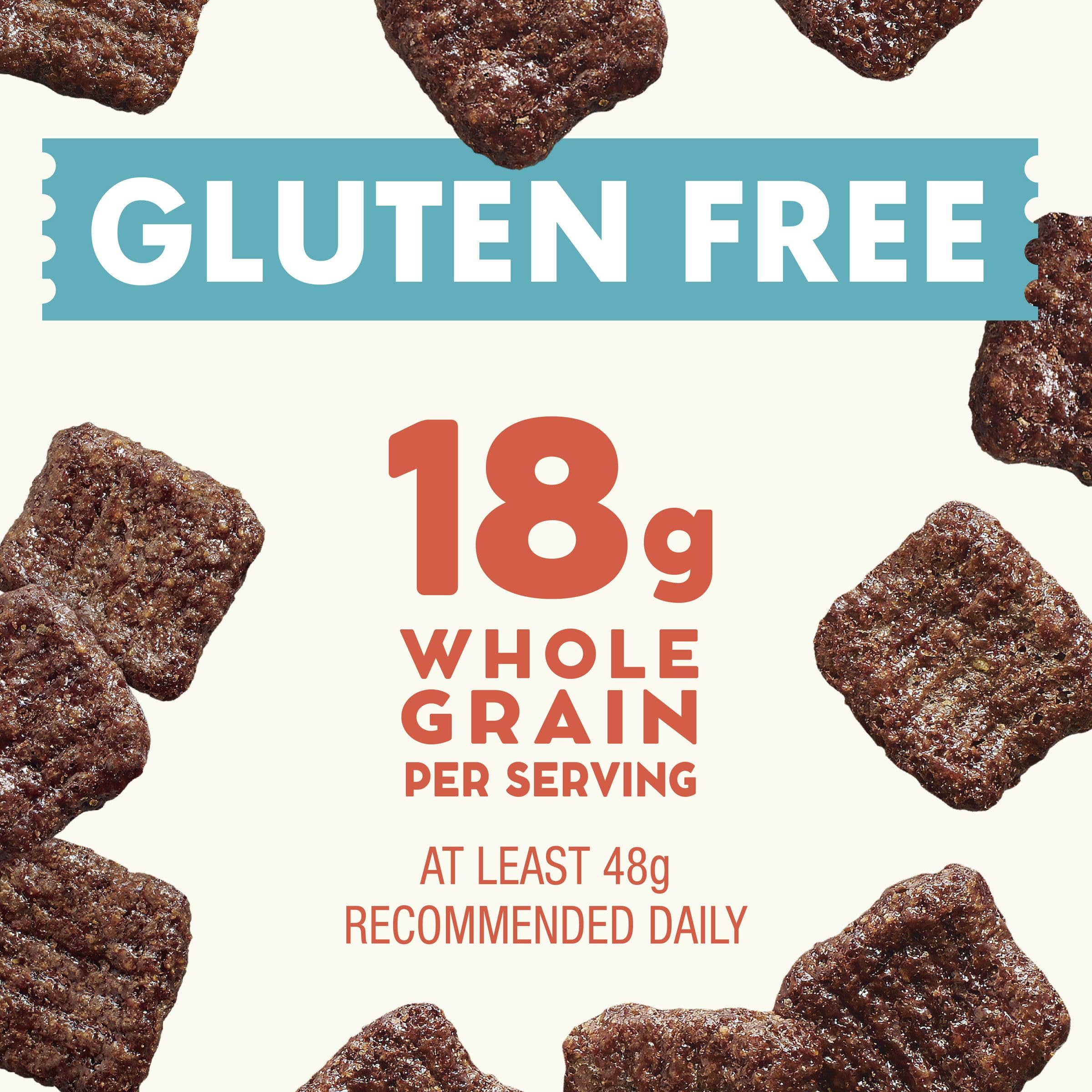Cascadian Farm packaging highlights 18g whole grain per serving.