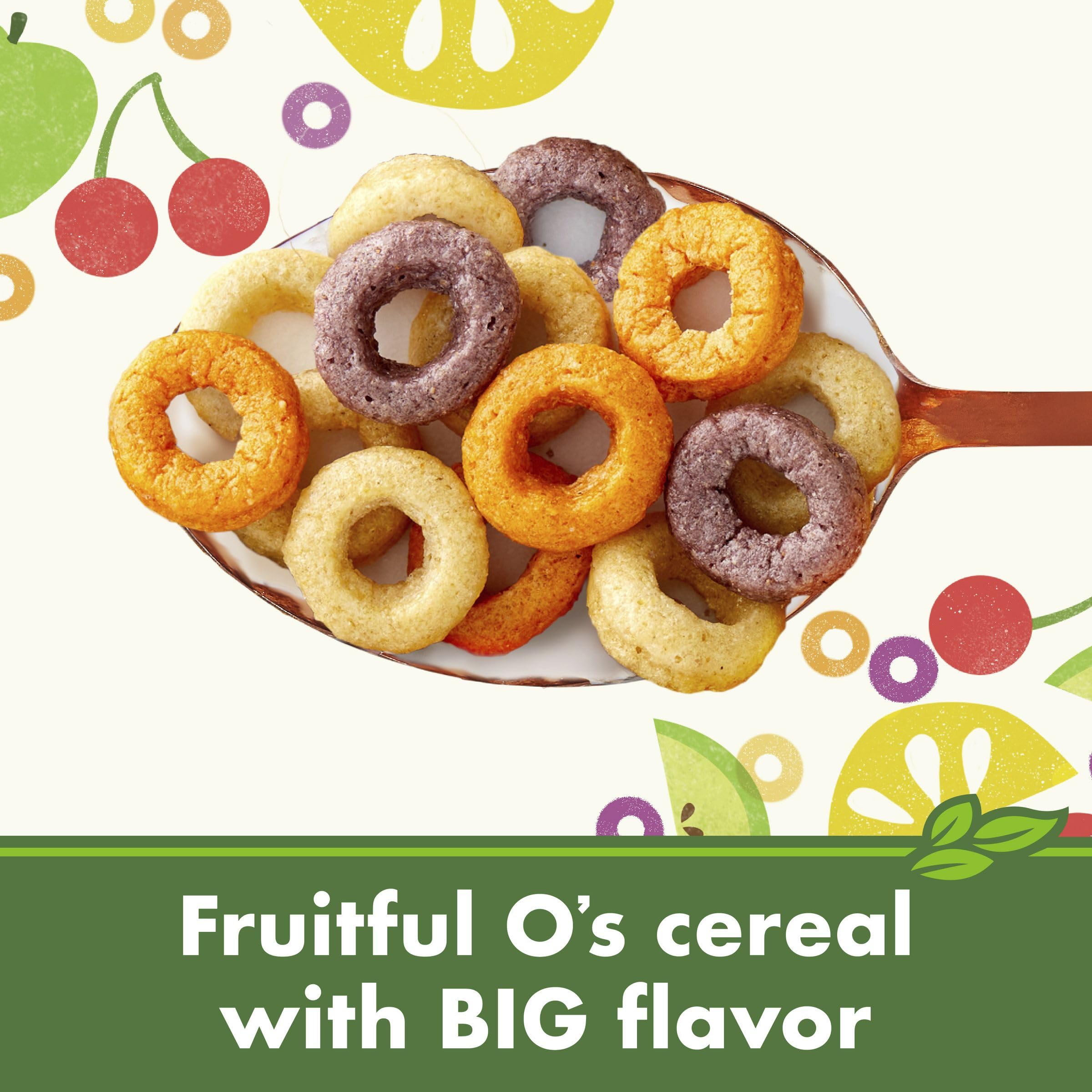 Cascadian Farm gluten-free Fruitful O's as a quick snack option.