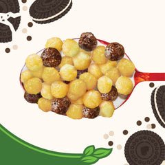 Cascadian Farm organic label with Non-GMO verification on cereal box