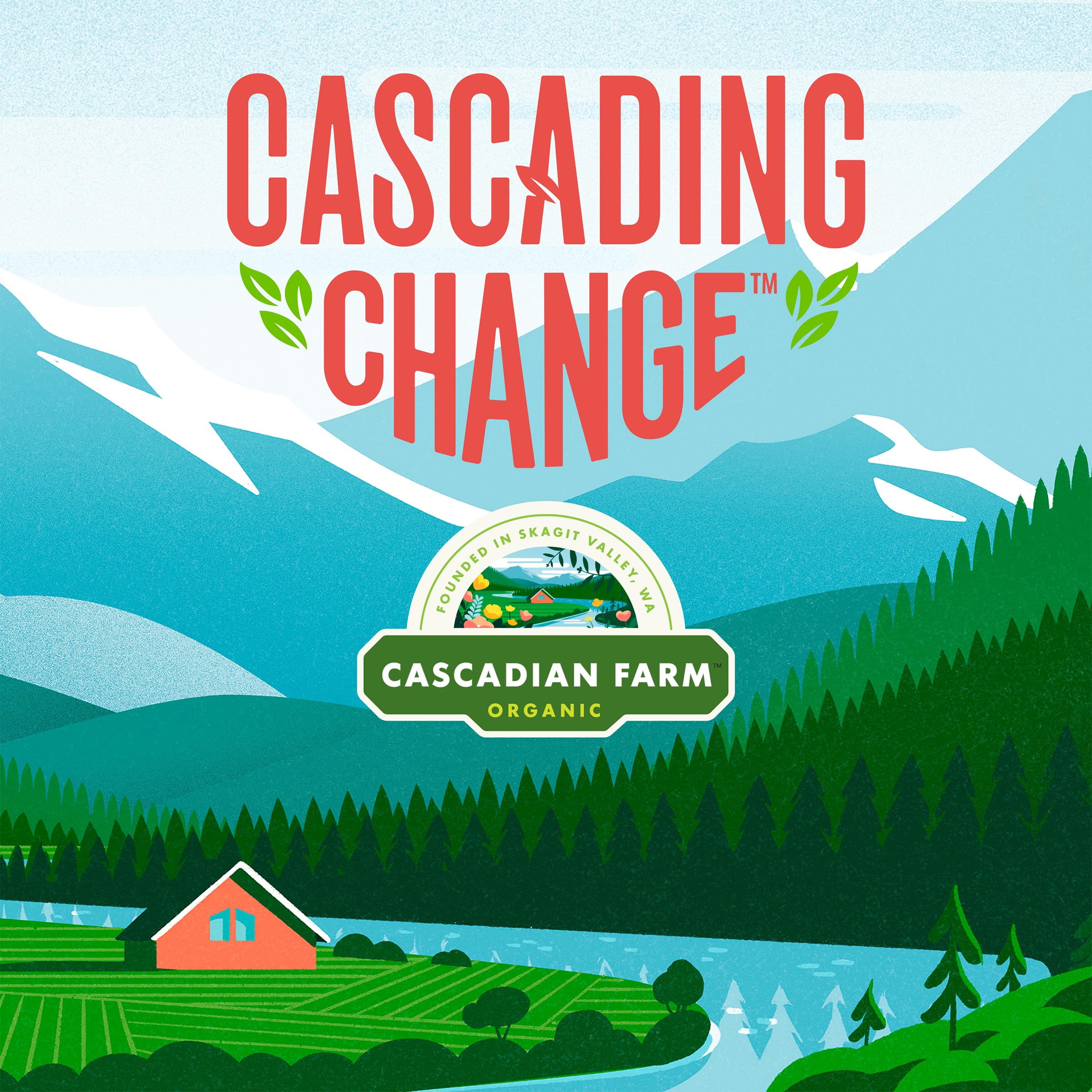 Cascadian Farm vanilla chip granola bar featuring rolled oats and simple ingredients.