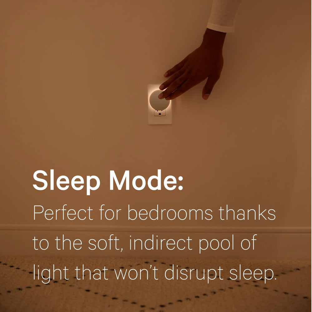 Casper Sleep Glow Night Light night usage illustrates automatic on in dark rooms.