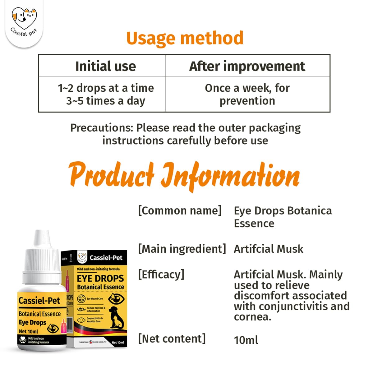 Non-irritating formula safe for dogs and cats
