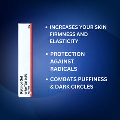 Castel Royale Retinol Gel 0.05 application shows quick absorption for smooth, even-toned skin.