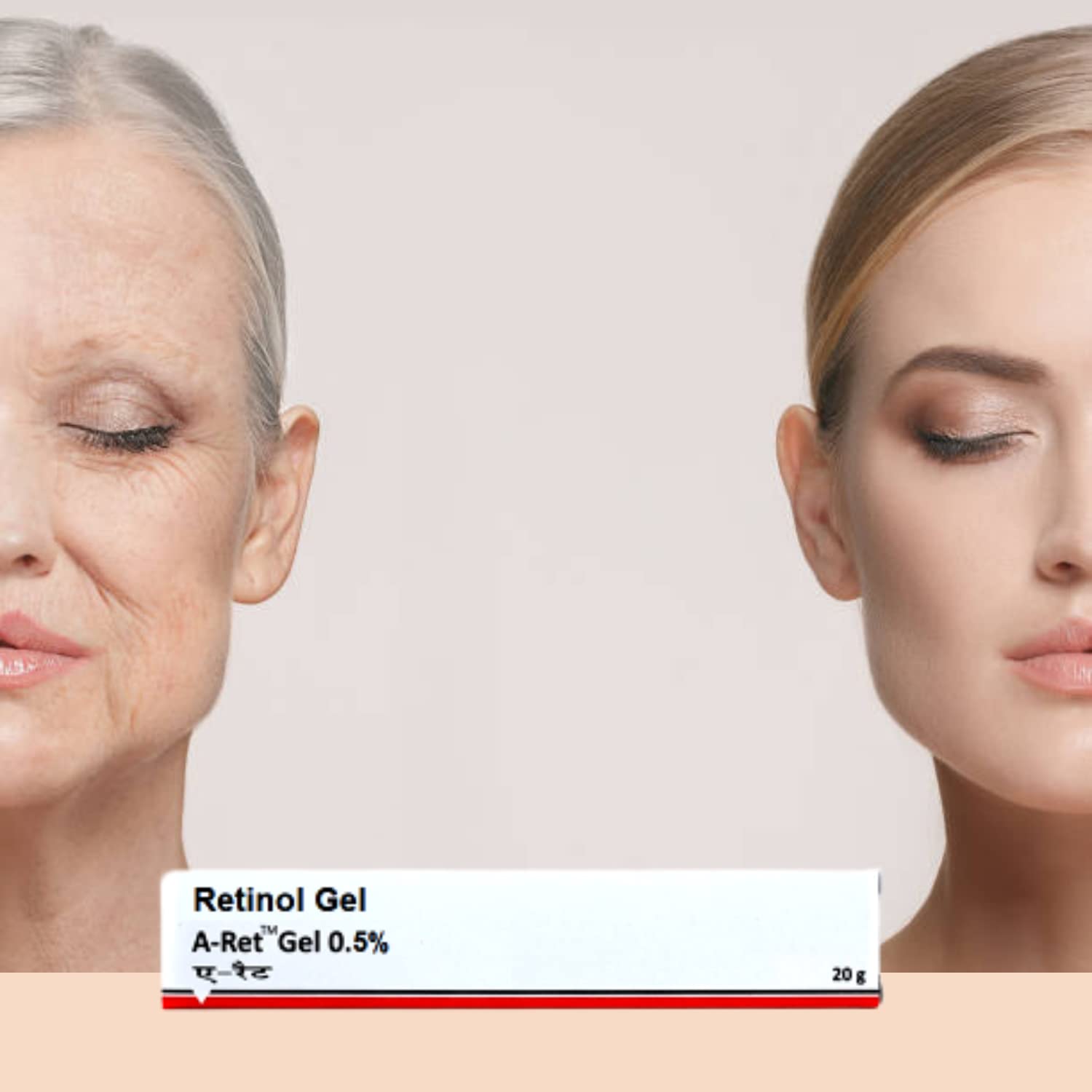 Castel Royale Retinol Gel 0.05 packaging communicates compact, travel-friendly design.