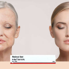 Castel Royale Retinol Gel 0.05 packaging communicates compact, travel-friendly design.